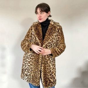 Calvin Klein Leopard Print Coat